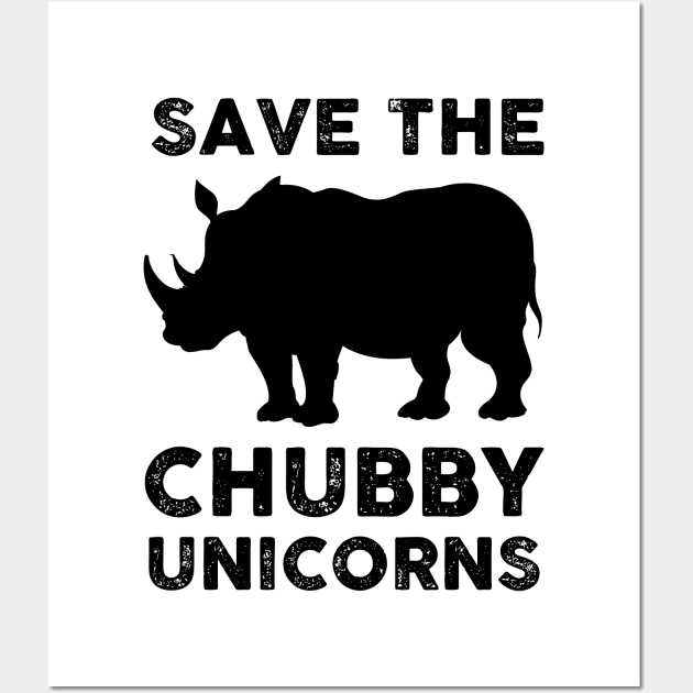 Save the Chubby Unicorns Wall Art by TipsyCurator